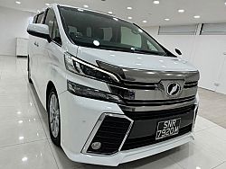 Toyota Vellfire 2.5 Z Sunroof 2015 White Body kit Android Player